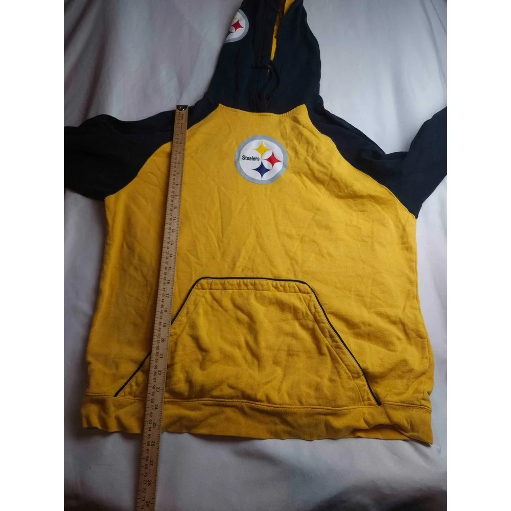 Vintage Y2K Reebok NFL Pittsburgh Steelers Hoodie L Sporty Athletic Streetwear
